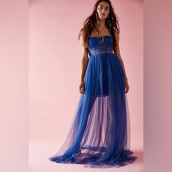 Free People x SAU LEE Bella Gown - Picture 1 of 8